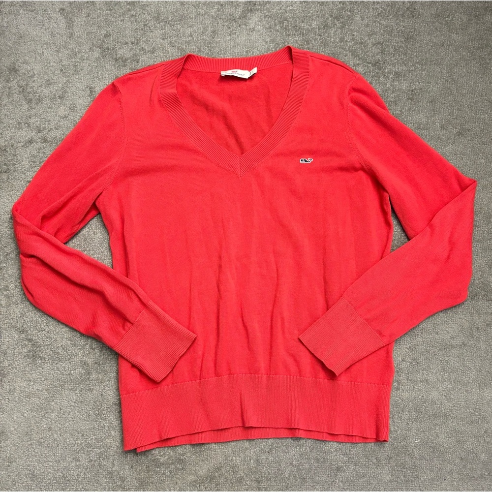 Vineyard Vines 100% Cotton V Neck Sweater Women’s